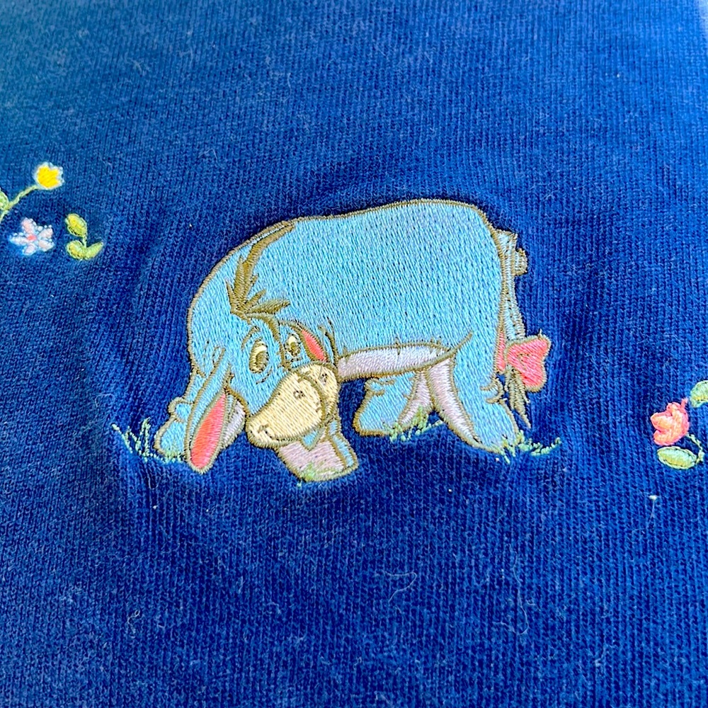 Embroidered Eeyore Long Sleeve Brushed Cotton Tunic